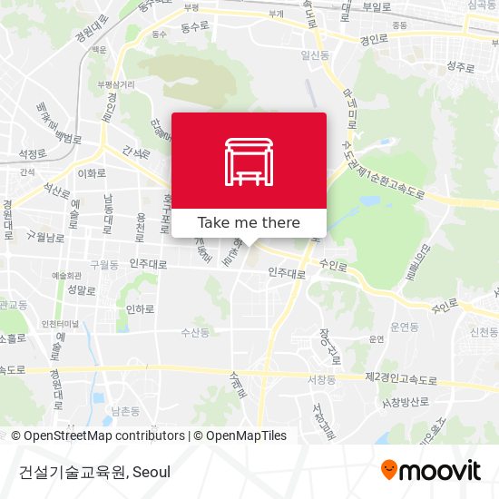 건설기술교육원 map