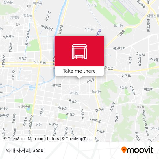 약대사거리 map