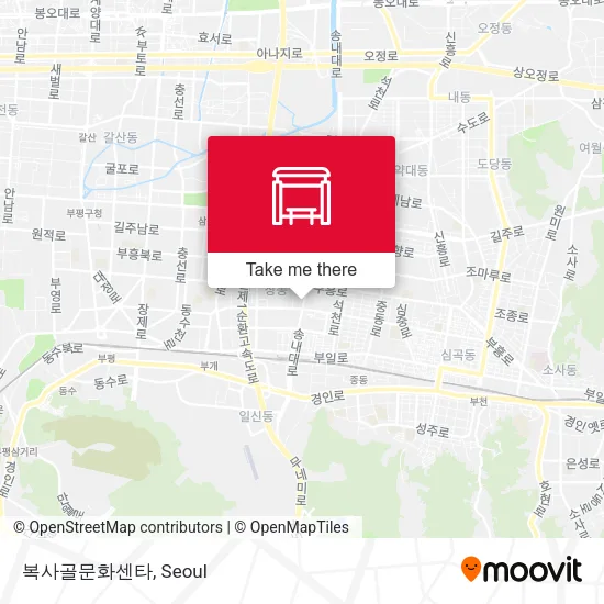 복사골문화센타 map