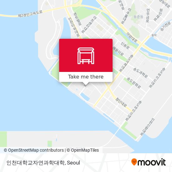 인천대학교자연과학대학 map