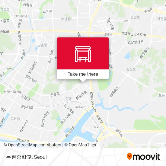 논현중학교 map