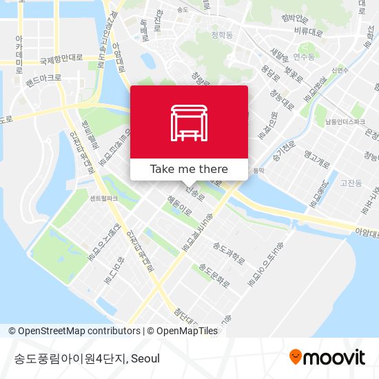 송도풍림아이원4단지 map