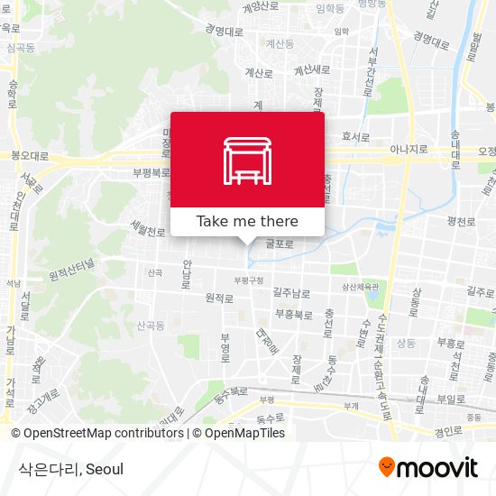 삭은다리 map