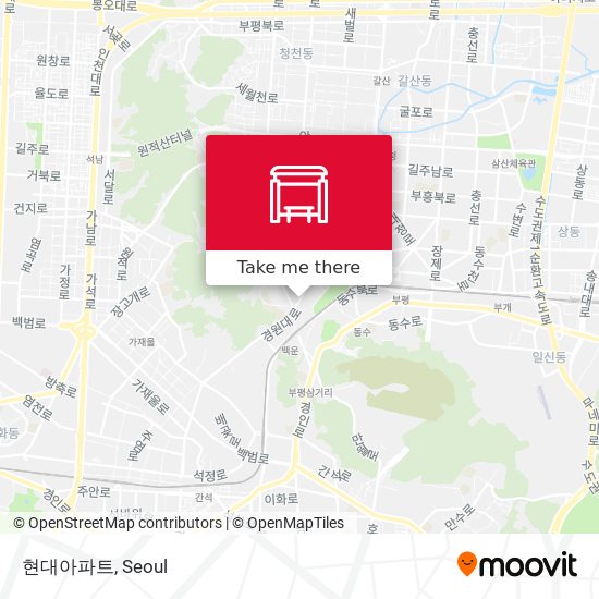 현대아파트 map