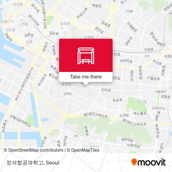 정석항공과학고 map