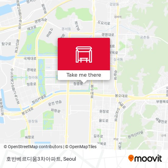 호반베르디움3차아파트 map