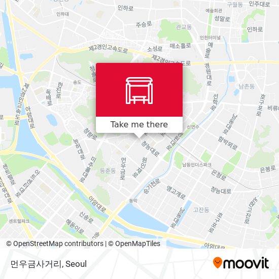 먼우금사거리 map