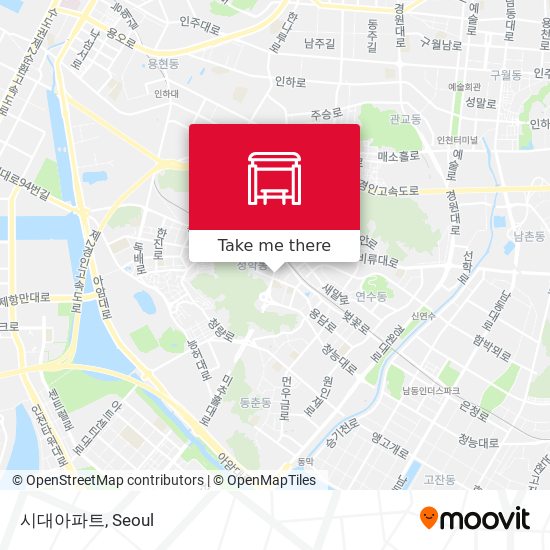 시대아파트 map