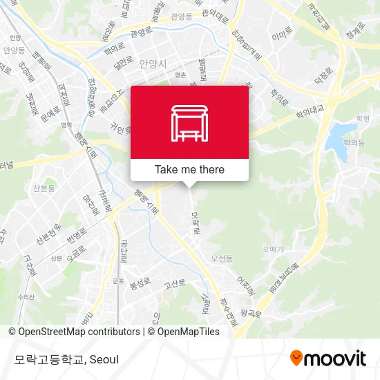모락고등학교 map