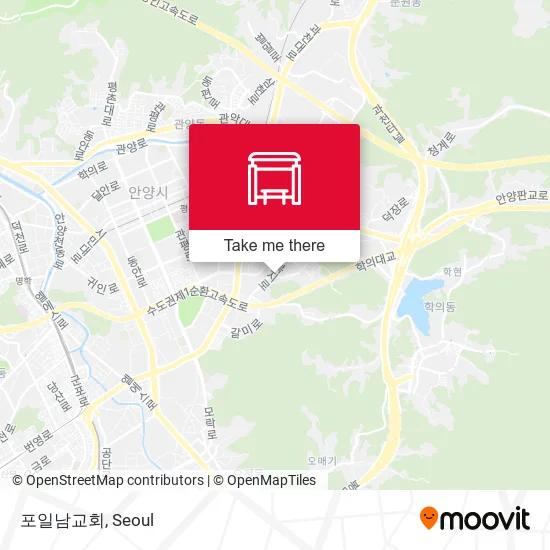 포일남교회 map