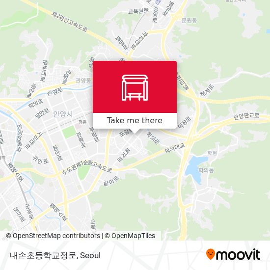 내손초등학교정문 map