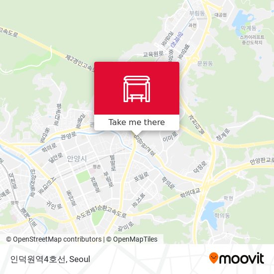 인덕원역4호선 map