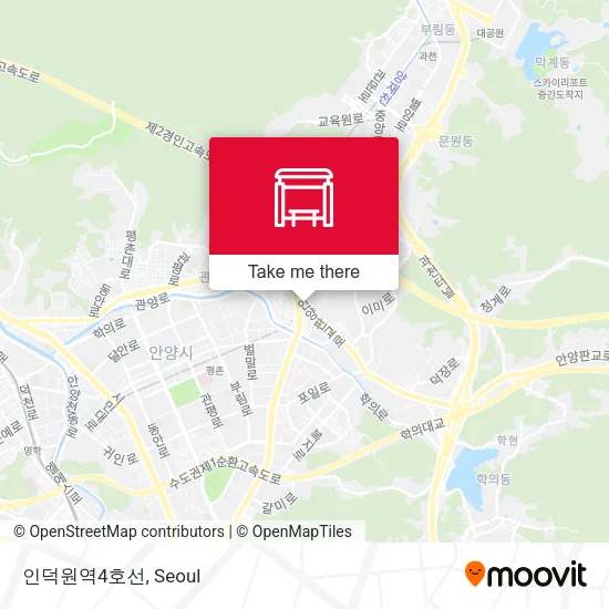 인덕원역4호선 map