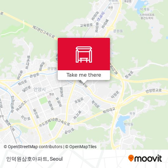 인덕원삼호아파트 map