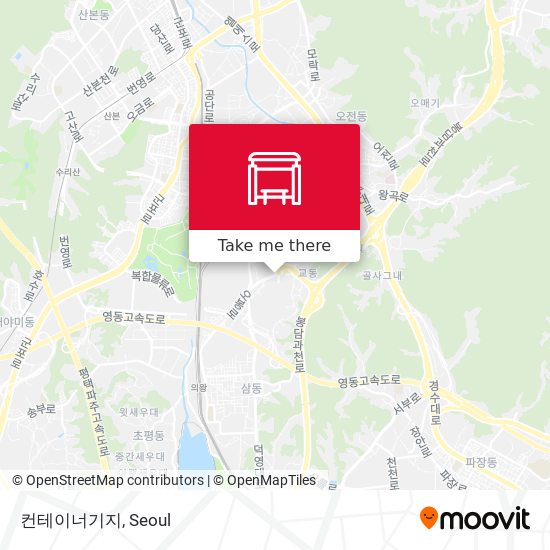 컨테이너기지 map