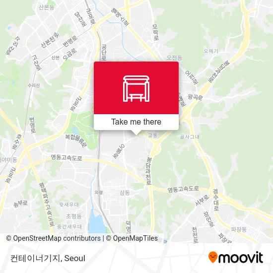 컨테이너기지 map