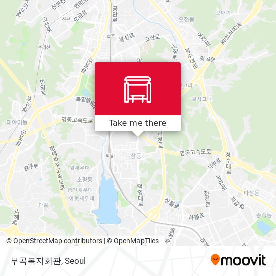 부곡복지회관 map