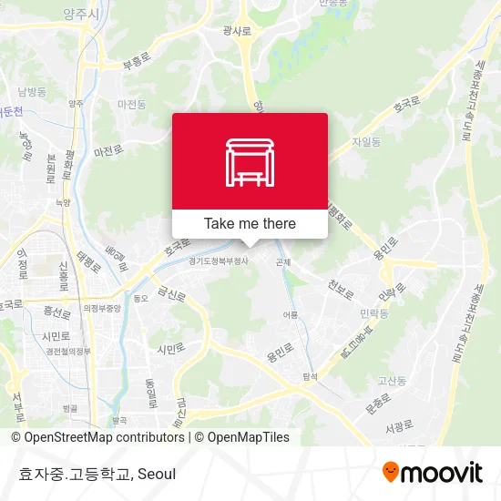 효자중.고등학교 map