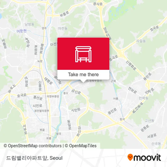 드림밸리아파트앞 map