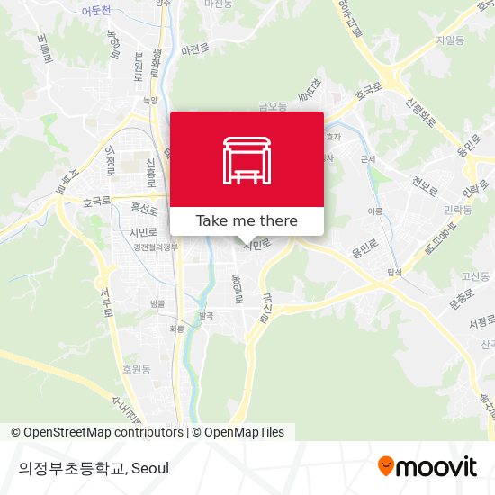 의정부초등학교 map