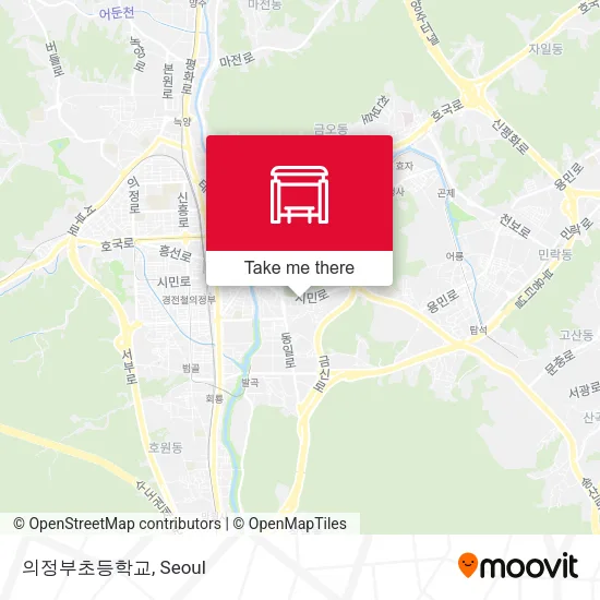 의정부초등학교 map