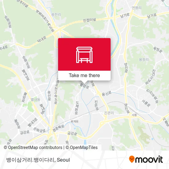 뱅이삼거리.뱅이다리 map