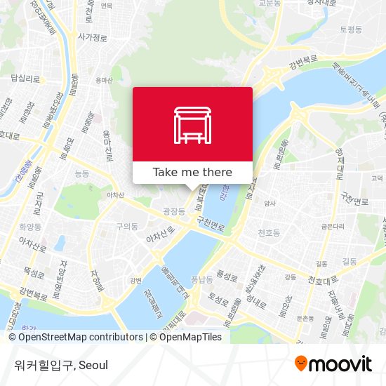 워커힐입구 map