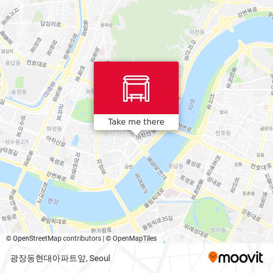 광장동현대아파트앞 map