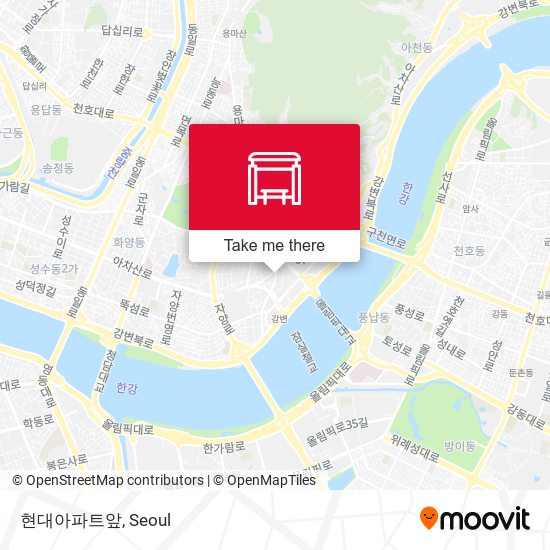 현대아파트앞 map