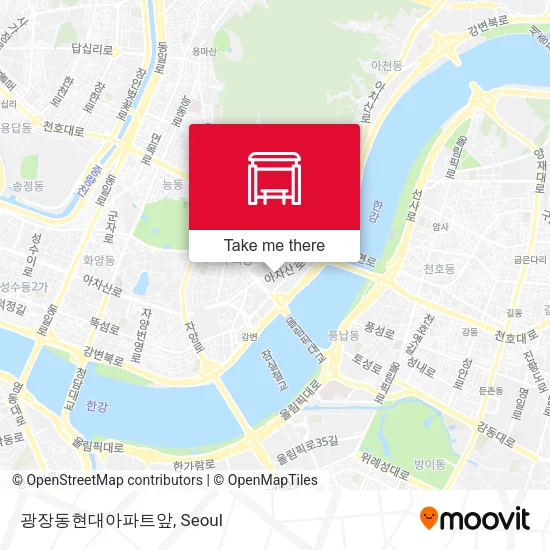 광장동현대아파트앞 map