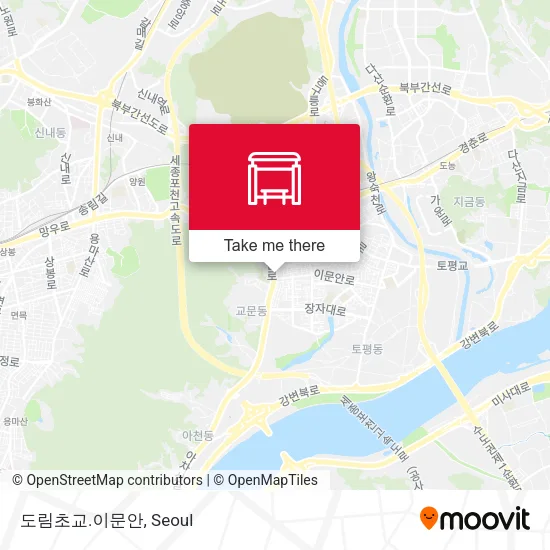 도림초교.이문안 map