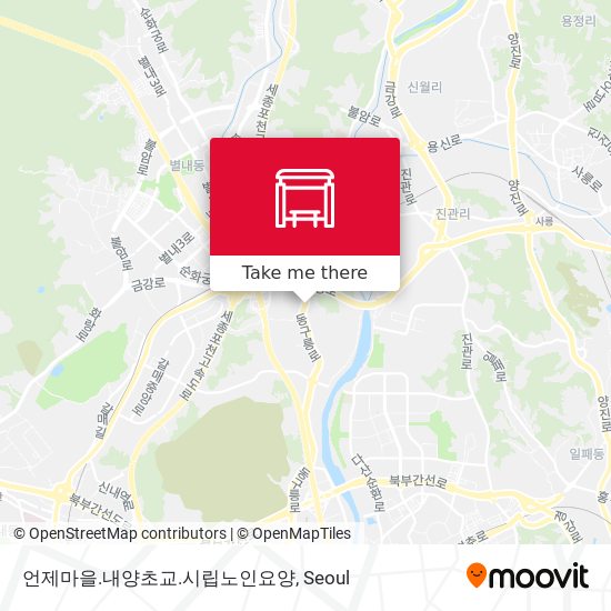 언제마을.내양초교.시립노인요양 map