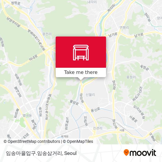 임송마을입구.임송삼거리 map