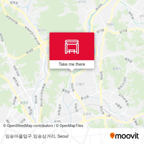 임송마을입구.임송삼거리 map