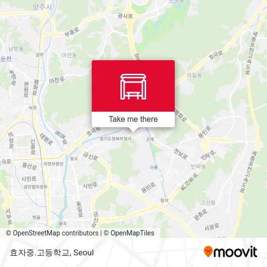 효자중.고등학교 map