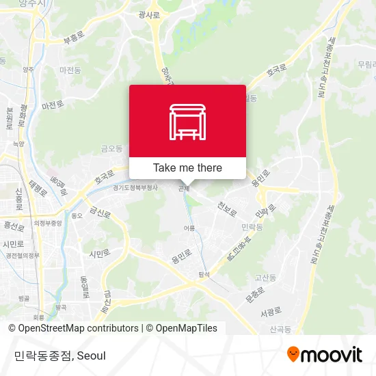 민락동종점 map