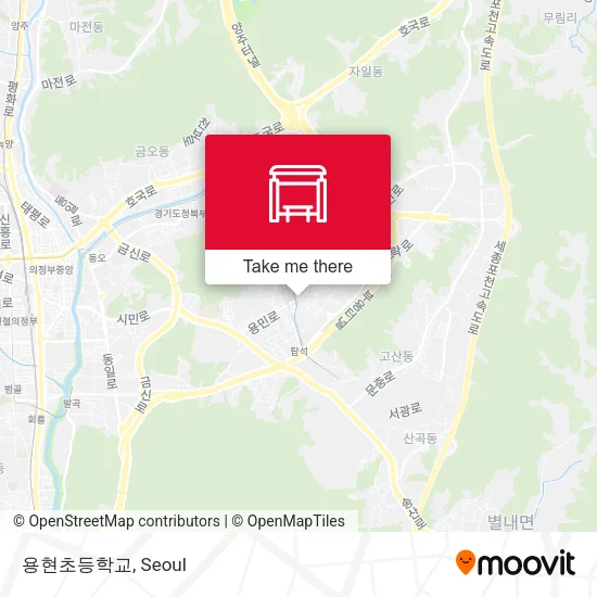 용현초등학교 map