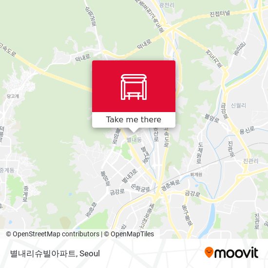 별내리슈빌아파트 map