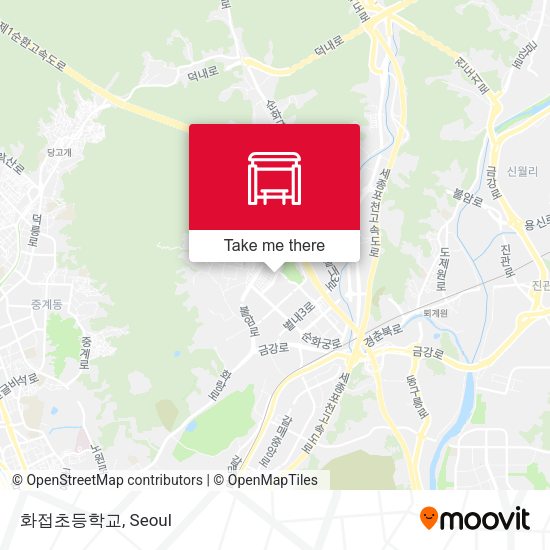 화접초등학교 map