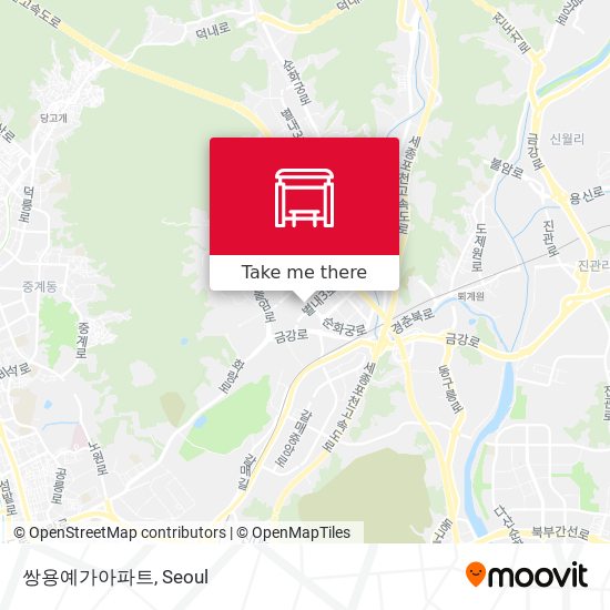 쌍용예가아파트 map