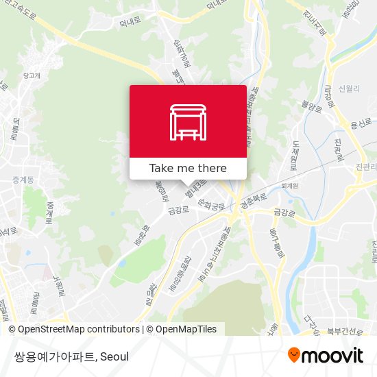 쌍용예가아파트 map