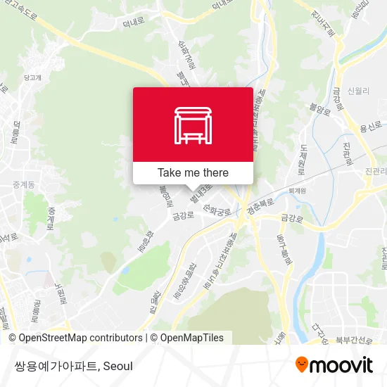 쌍용예가아파트 map