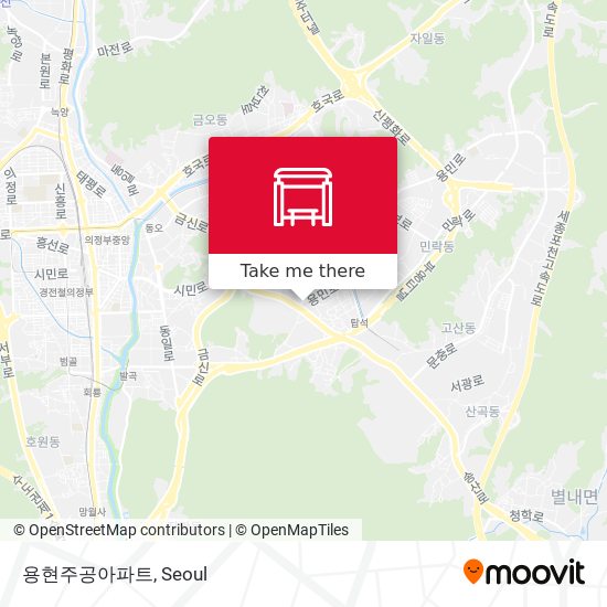 용현주공아파트 map
