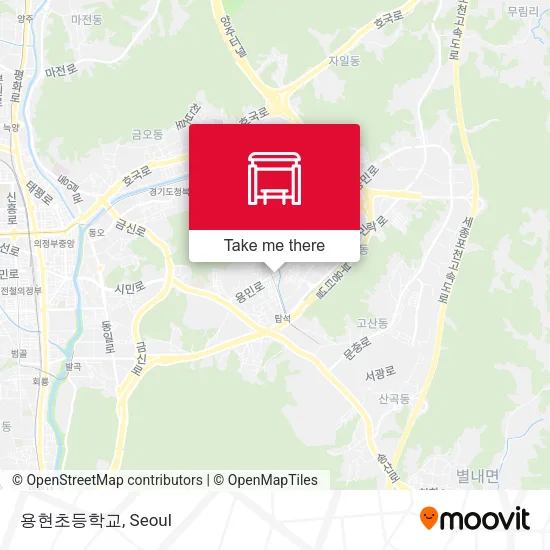 용현초등학교 map