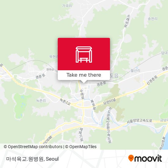 마석육교.원병원 map