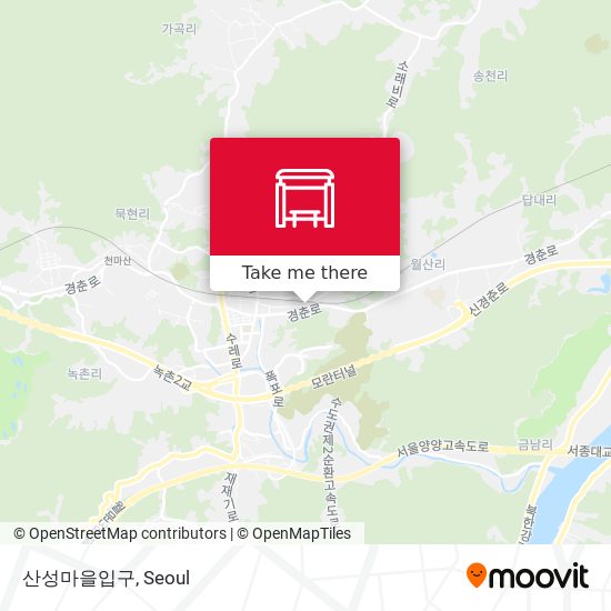 산성마을입구 map