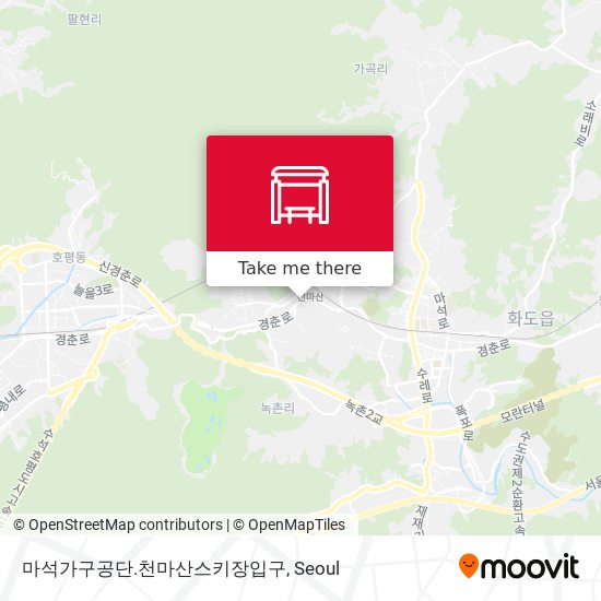 마석가구공단.천마산스키장입구 map