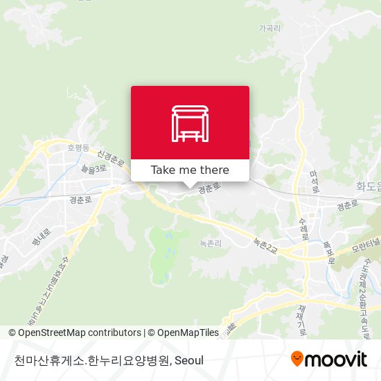 천마산휴게소.한누리요양병원 map