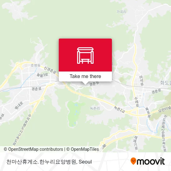 천마산휴게소.한누리요양병원 map