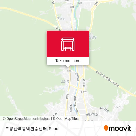 도봉산역광역환승센터 map